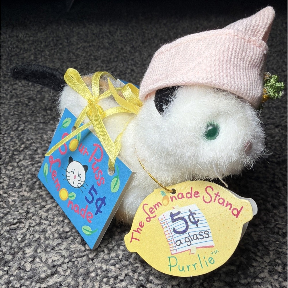 PURRLIE Jointed Cat Calico Kitty Muffy Vandermear Pet Jointed Lemonade Stand
